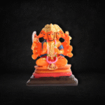 GGS Orange Resin Panchamukhi Hanuman for Home Temple, Table Top Decor