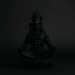GGS Lord Shiva Sculpture 3.5 inch Black 3D printed UV Resin for car dashboard, Home and Table Decor