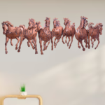 GGS Seven Horses Metal Wall Art for Homes and Offices