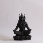 GGS Lord Shiva Sculpture 3.5 inch Black 3D printed UV Resin for car dashboard, Home and Table Decor