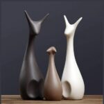 GGS Resin Multicolor Cat Family for Home, Office Desk and Table Top Decor