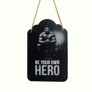 GGS-Be Your Own Hero" Fitness Motivation Hanging Poster