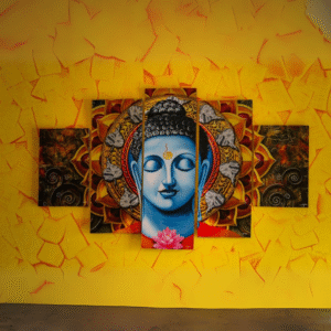 Buddha Wall Art Print 5 Piece Set HD Print
