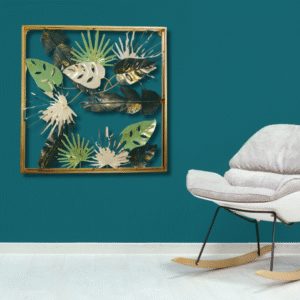 Tropical Frame – Botanical Metal Leaf Wall Art